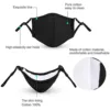 Kids Reusable, Washable Black Facial Cotton Covering Children Face For Cycling Travel Outdoors Includes 10pcs Filters Mascarilla 5