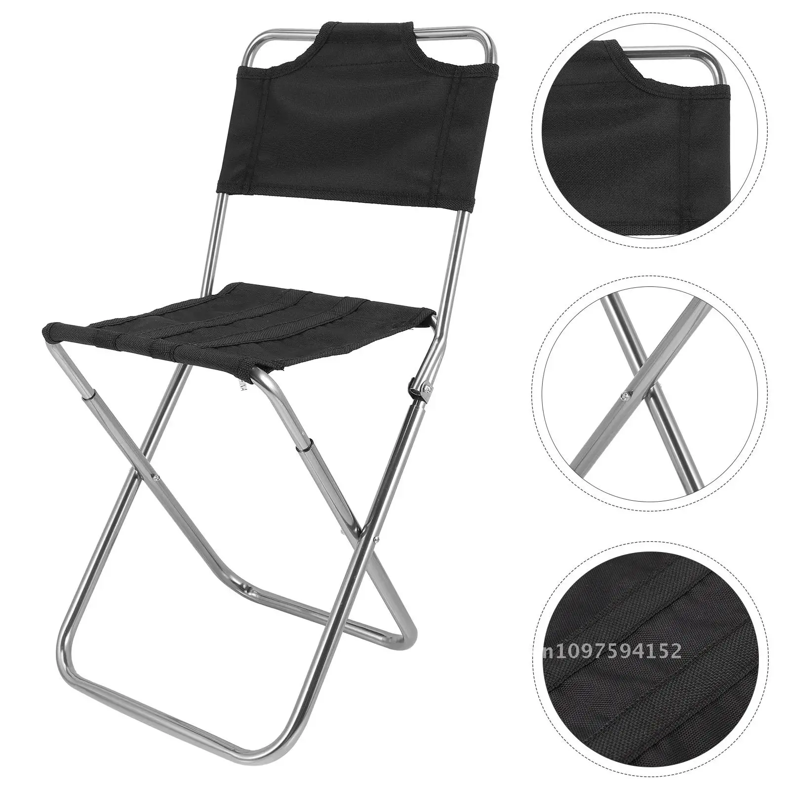 Fishing Folding Chair Outdoor Chairs Comfortable Stool Pocket Stools Foldable Small Multi-function Accessory Camping Alloy