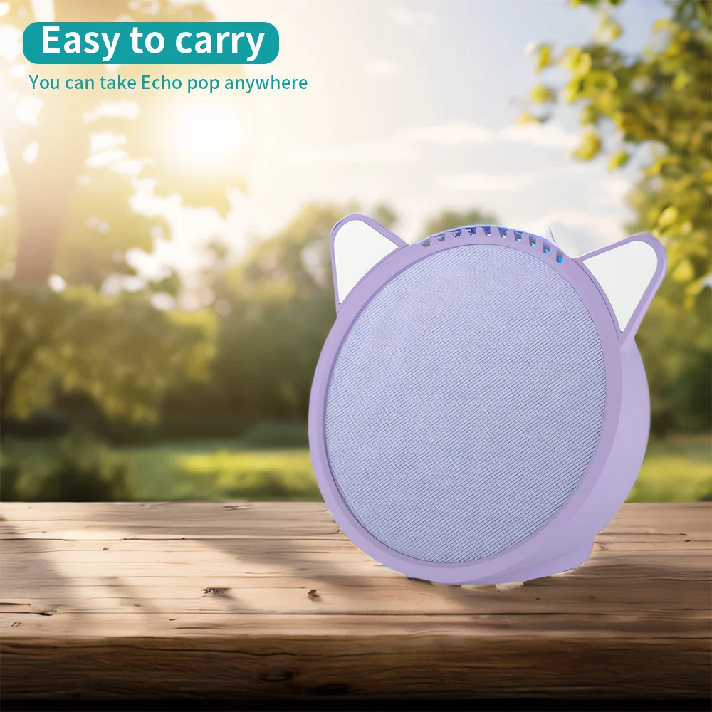 Echo Pop 用シリコンカバー ソフト防水防塵ポータブル保護ケース Echo