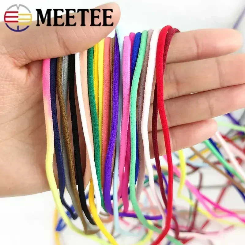 5/10M 3mm/5mm Elastic Rope Cord for Ear Hanger Strap Shoes Belt Hair Band Lace Ribbon DIY Sewing Decoration Accessories