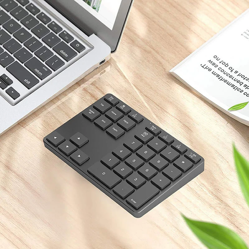 

Bluetooth 5.0 Wireless Numeric Keypad 35 Keys Digital Keyboard for Accounting Teller Windows IOS Mac OS Android PC Tablet Laptop