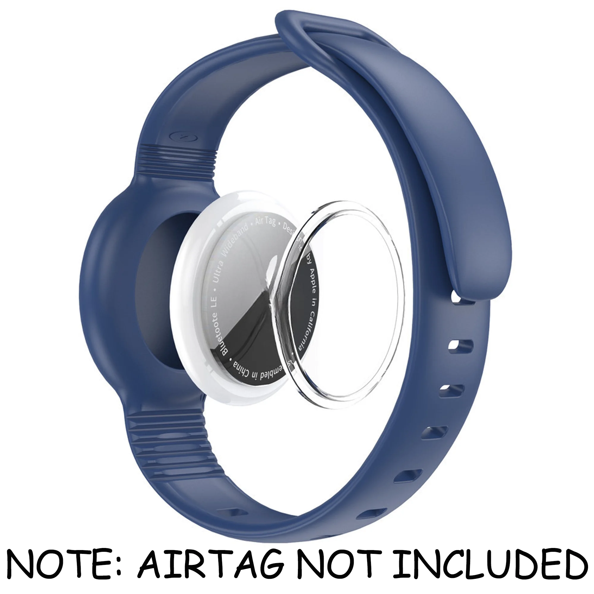 Eye-Catching Adjustable Airtag Necklace with Waterproof Silicone Holder