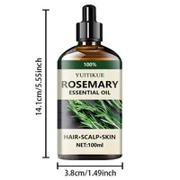 100% pure rosemary essential oil, suitable for hair, scalp, and skin, natural aromatherapy oil, nourishing and revitalizing. 6