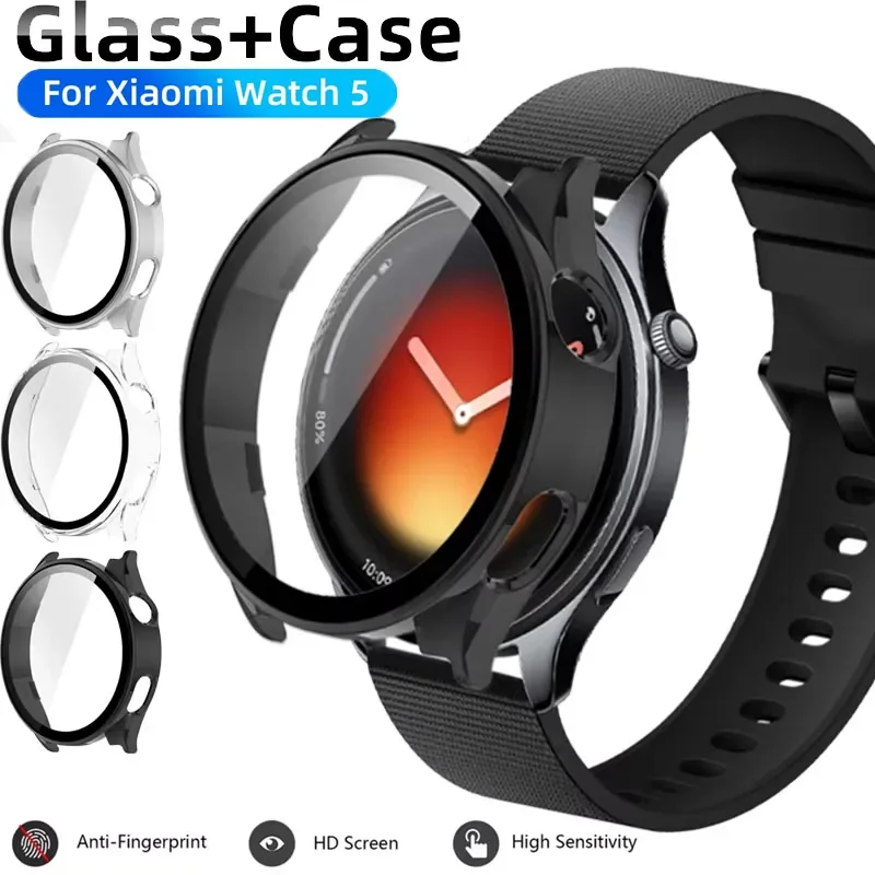 Premium Tempered Glass & PC Protective Bumper Case - Anti-Scratch Screen Protector Cover