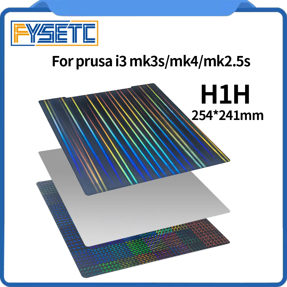 Per Prusa Mk4/Mk3/Mk52 H1H Piastra Di Costruzione Per Stampa Su Entrambi I Lati 254 X241Mm Piastra In Acciaio Per Stampanti Prusa Mk4/Mk3S + 3D