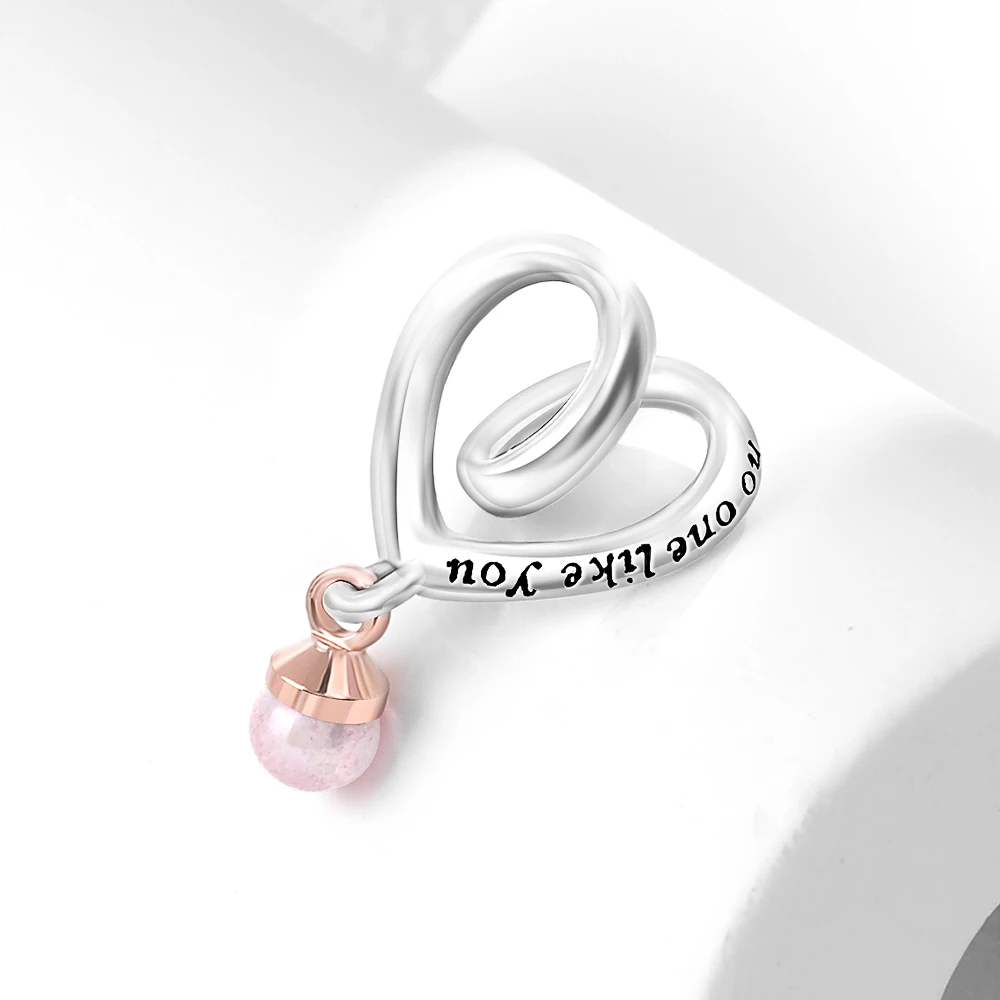 Beads Jewelry, 925 Sterling Silver, Sping Pink Bag Pany Flower Caterpillar, DIY, Fit Bracelet Bangle