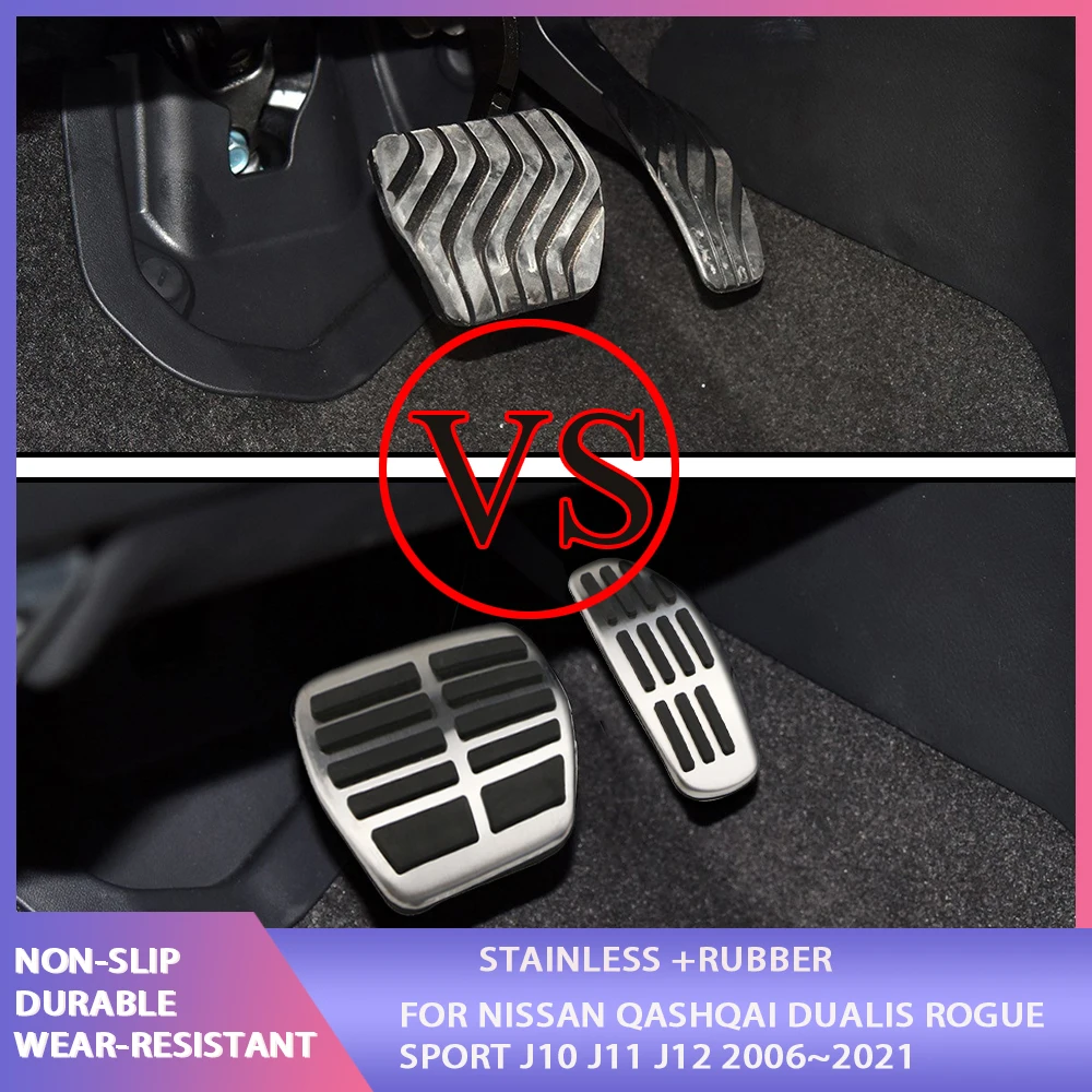 Para Nissan Juke Leaf 2011-2018 Cubierta De Pedal De Coche Antideslizante Cubiertas Pedales De Freno De Gas De Embrague Acelerador ReposapiéS Pedal Cover Accesorios