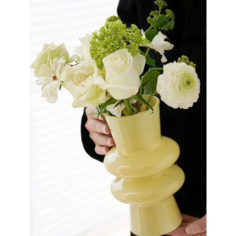 Creative Face Ceramic Vase Floreros Decorativos Moderno Vase Decoration  Home Living Room White Flower Vase - AliExpress