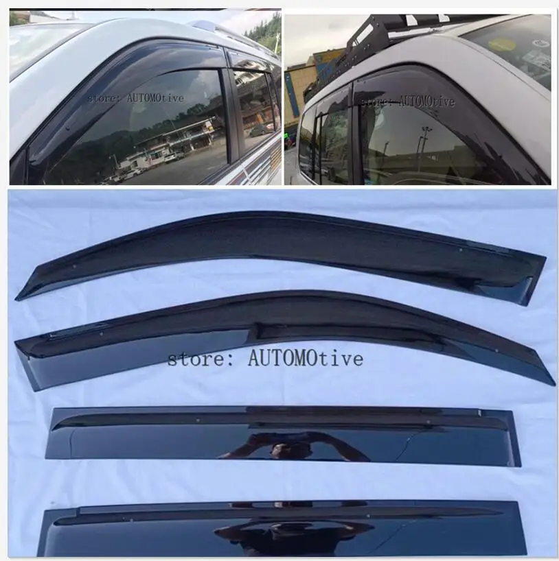 

CAR Rain Window Sun Visor Sunvisor Trim Exterior Windows Visor For Toyota Land Cruiser LC200 LC 200 2010 11 12 13 14 15 16 2017