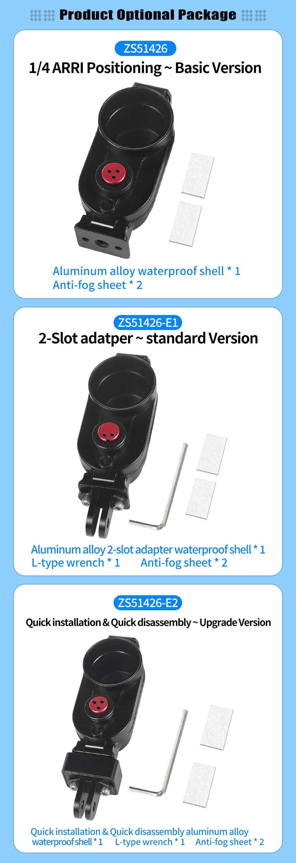Aluminium 80 m wasserdichtes Tauchgehäuse für Insta360 GO 3 GO 3s Daumenkamera Unterwasserschale Schutzrahmen Schnellverschlusskäfig – Detail 15