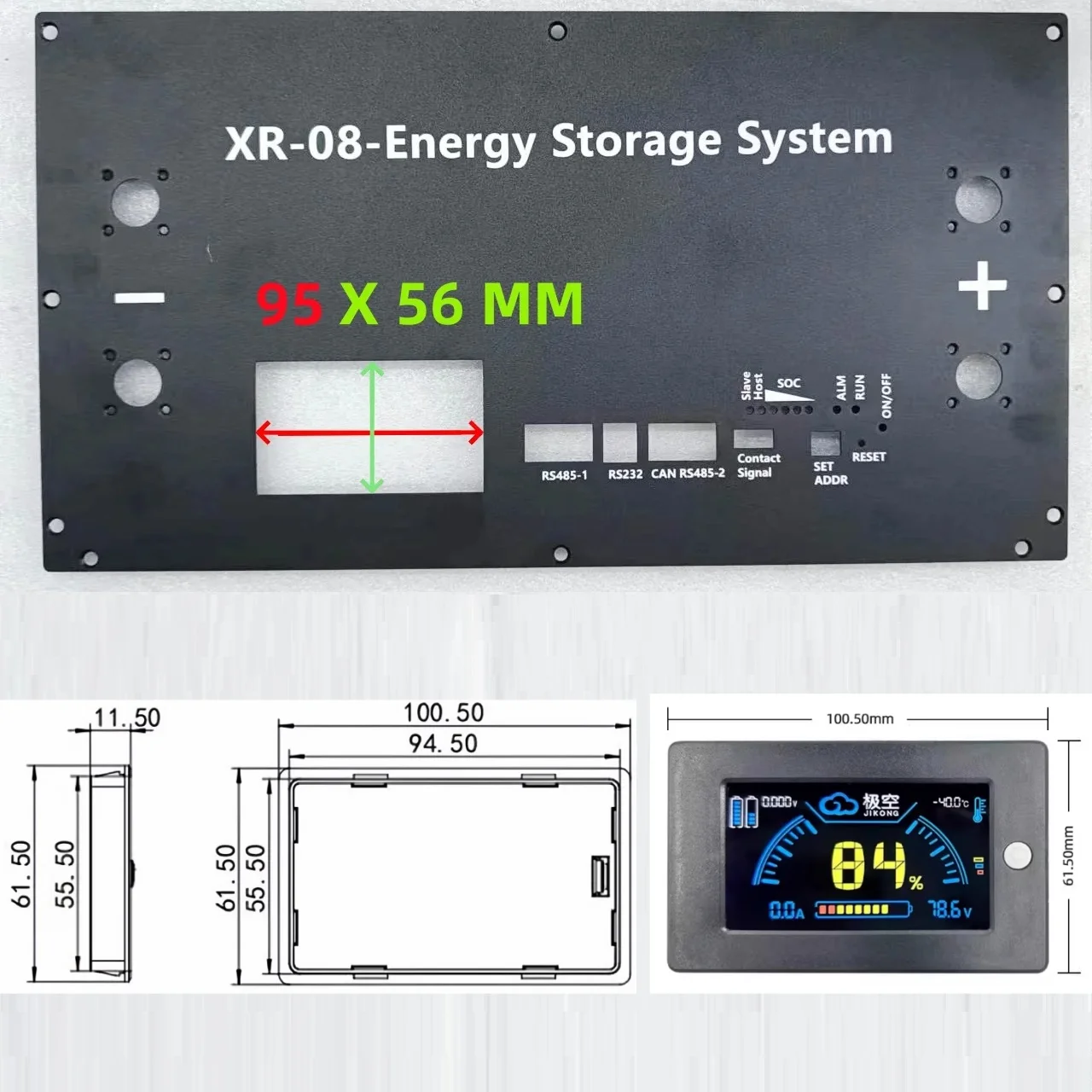 Customization V19 JK BMS  Solar Home Energy Storage LiFePO4 Battery Box DIY Kit
