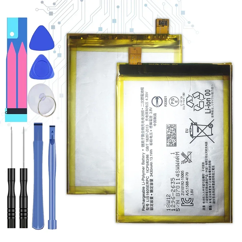 Batteria Di Ricambio Lis1605Erpc Per Sony Xperia Z5P Z5 Plus Z5Plus Z 5 Plus Premium Dual E6883 E6853 Batteria 3430Mah