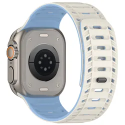 Magnetic Silicone Strap Bracelet for 42 44 45 46 49mm (StarU)