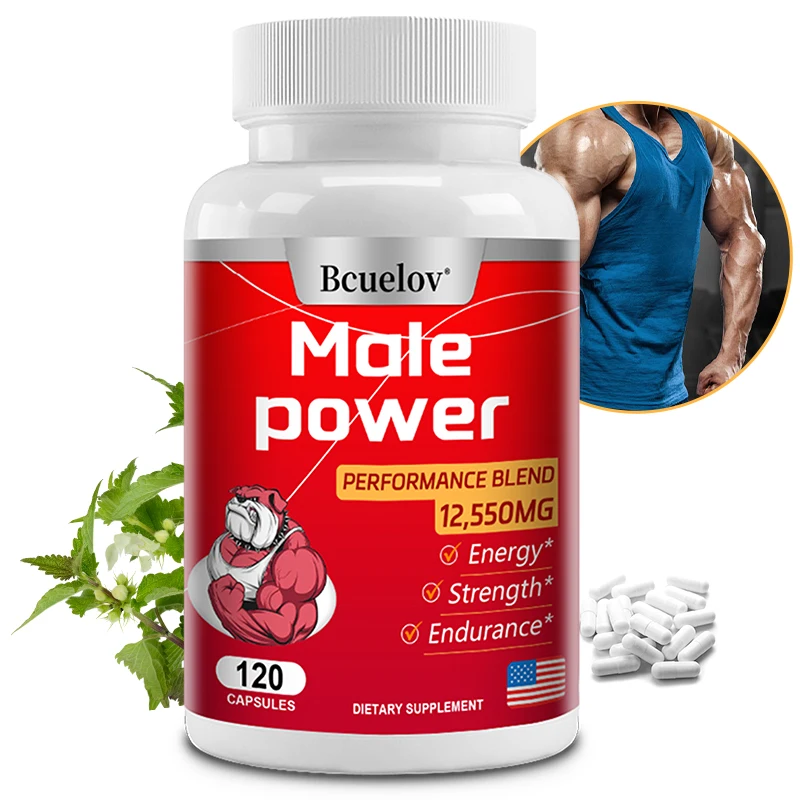 Men's Energy Supplement-Athletic Strength and Energy Levels, Muscle Mass, Non-GMO and Gluten-Free