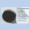 Silicone Back Scrubber,Long Handle Body Scrubber,Light&Easy-to-Hold Shower Brush for Skin Cleaning&Exfoliating with a Free Hook 4