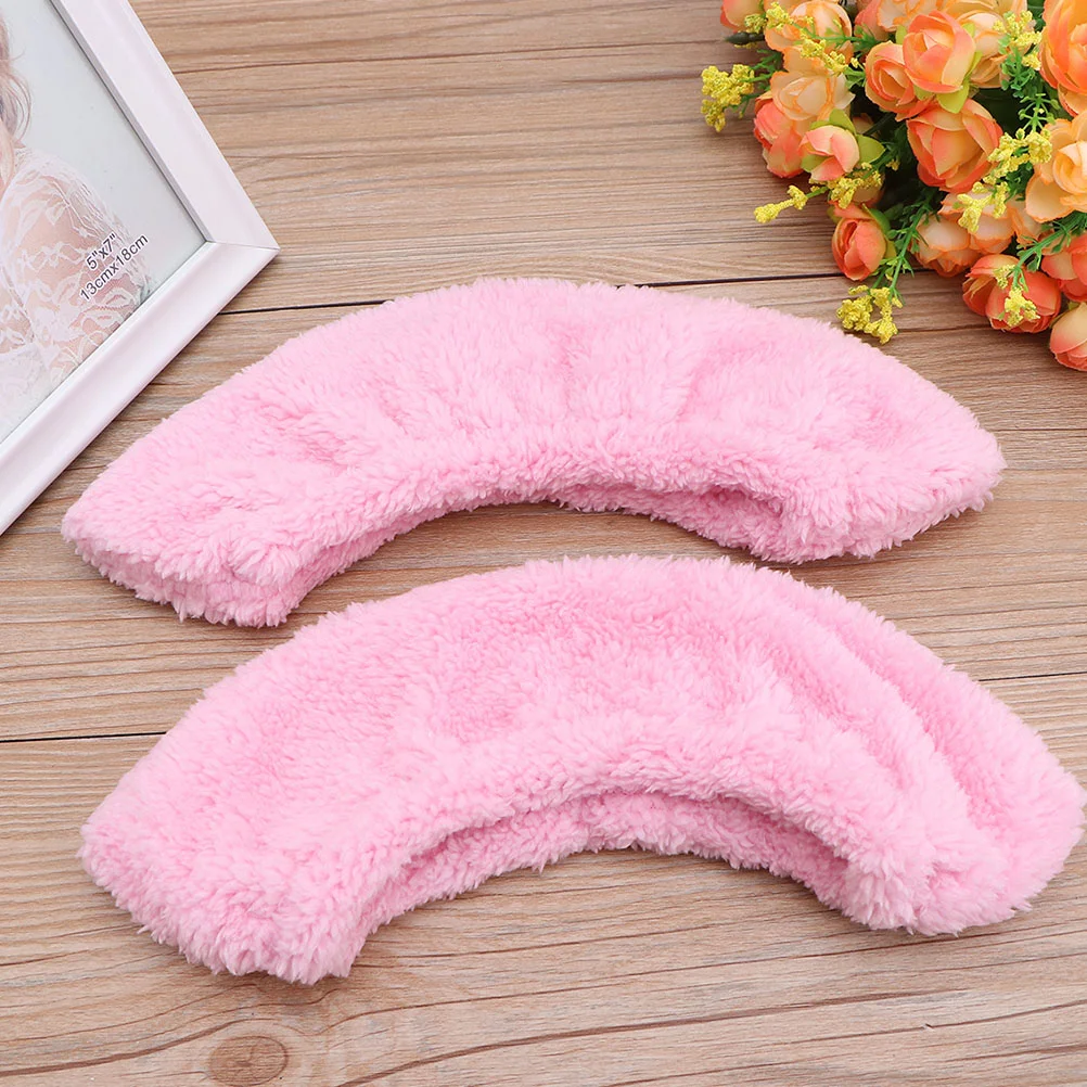 Fuzzy Skate Set Ice Skates for Kids Durable Hockey Blades Covers Green Polyester