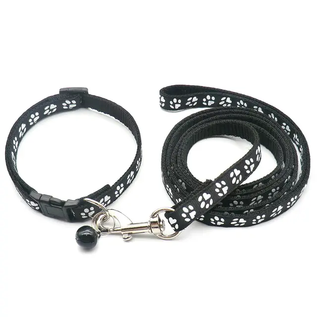 1pc Cute Dog Leash and Collar Set 1.2M for Puppy Cat Traction Rope Dog Collar Harness Durable Walking Pet Supplies Anti-lost 6