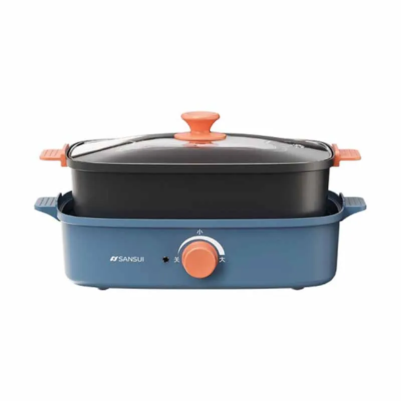 ~Multi-Functional Cooking Pot Split Frying Pan Electric Chafing Dish Small Household Appliances 1200W High Power 3