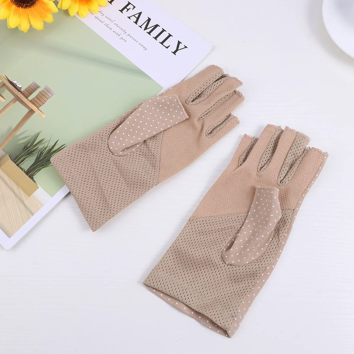 

1 Pair Sunblock Finger UV Protection Summer for Outdoor Driving Riding