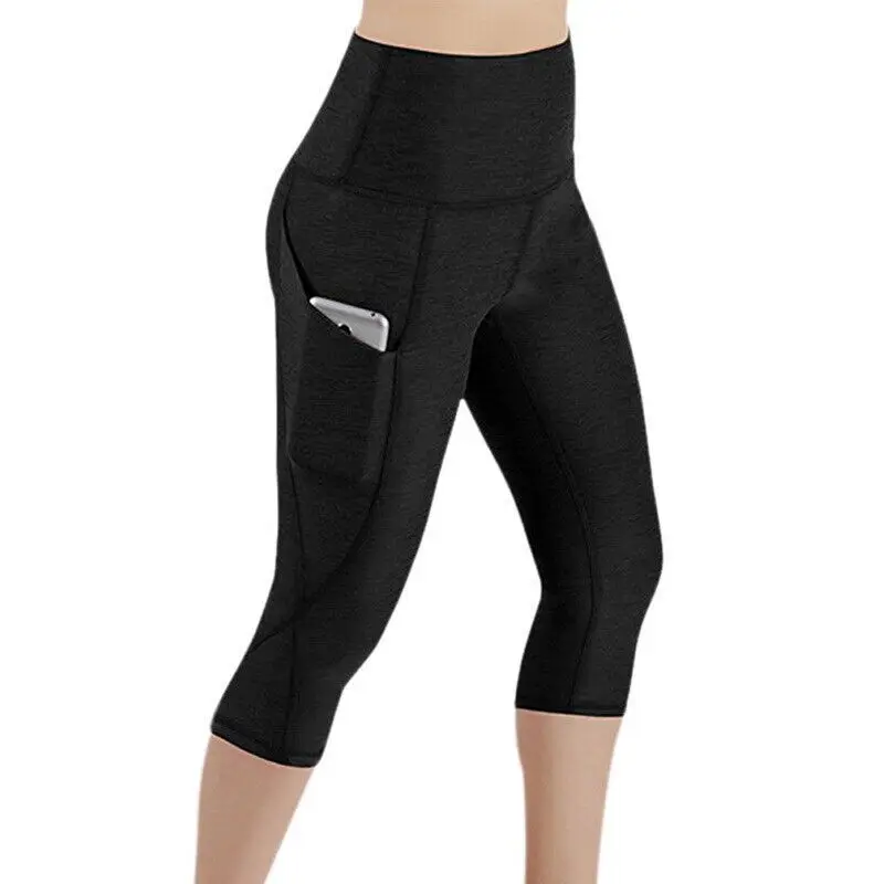 New High Waist Legging Pockets Fitness Bottoms Running Sweatpants for Women Quick-Dry Sport Trousers Workout Yoga Pants 2024 5