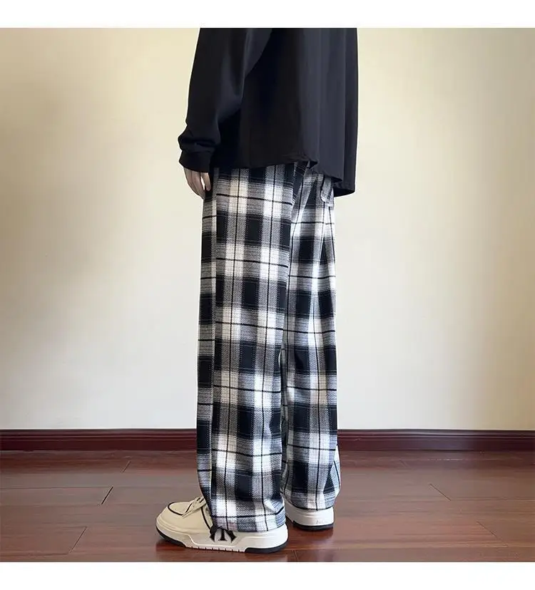 New Narrow Wide Leg Pants Women's Thin Ice Silk High Waist Slimming Straight Leg Casual Pants 6