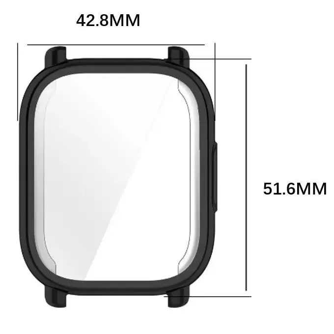 Premium TPU Soft Case with Full Cover Plating Bumper for Smartwatch Protection