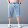 Men Plus Size Short Jeans Pants Denim Shorts Straight Cutting Pants Summer Short Pants 6