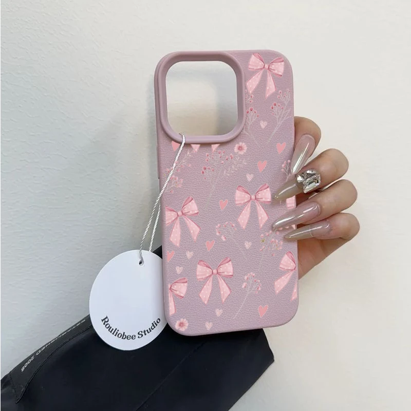 Luxury Flower Bowknot Cover Case