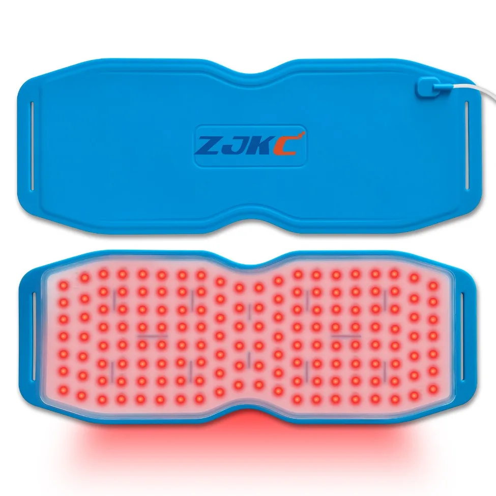 

ZJKC 450 LEDs Red＆Infrared Light Therapy Belt 850nm 660nm 940nm Back Pain Relief Burn Fat Wrap Slimming Machine Waist Heat Pad