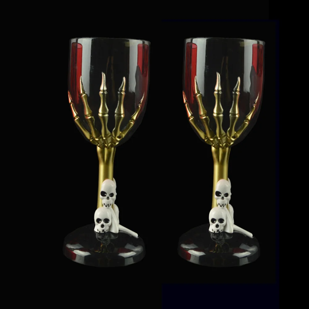 

Halloween Party Cups Carnival Cups Plastic Wine Cup Ghost Paw Skull Head Cup Plastic Goblet Party Supplies Random Color