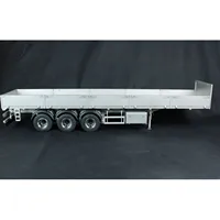 1/14 RC 3 Axles Metal Semi Trailer for Remote Control Tractor Truck Radio Control Car DIY Model Unpainted Toy TH23784 2