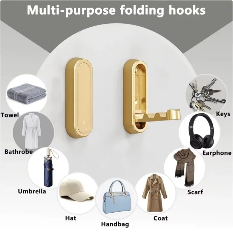 Folding Stainless Steel Wall Hooks 4