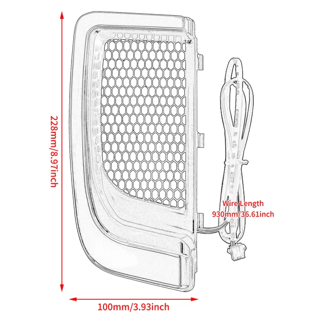 Griglie LED Per Harley Touring - Luci Carenatura Inferiore Con Indicatore Di Direzione, Per Road King/Street Glide 2014-2023