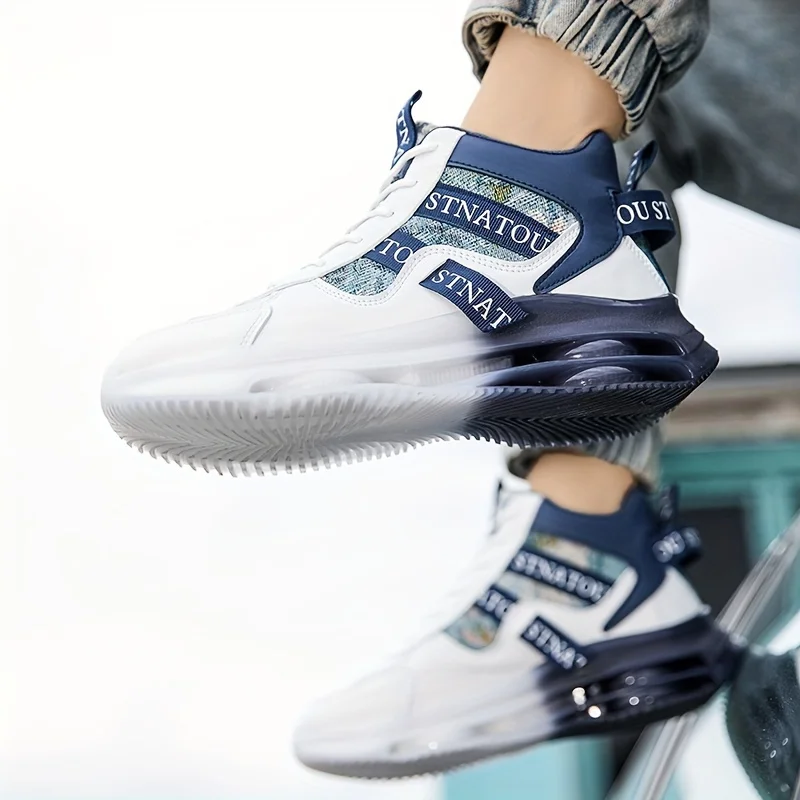 Men's Height-Increasing Ultra-Light Versatile Simple Dad Trendy Shoes Men's and Women's Shoes Autumn and Winter Couples' Same Trendy Shoes Non-Slip Travel Shoes Boys' Casual High-Top Sports and Leisure Men's Shoes