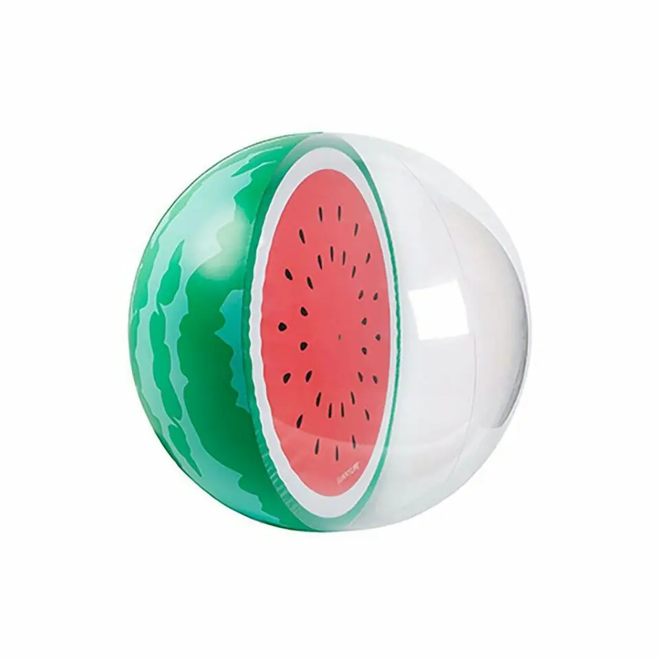 30cm Kids Fun Float Toys Inflatable Watermelon Orange Shape Water Balloons Summer Swimming Pool Sport Ball