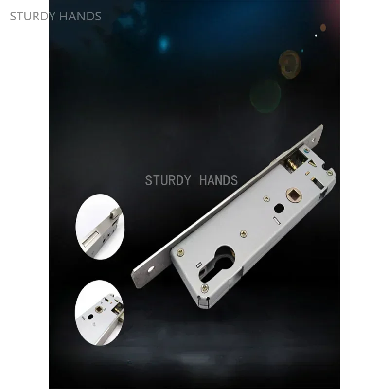 Thickened Stainless Steel 85 * 35/30/25/20 Series Lock Plastic Steel Aluminum Alloy Flat Door Lock Body 1 set door lock Excluding keys