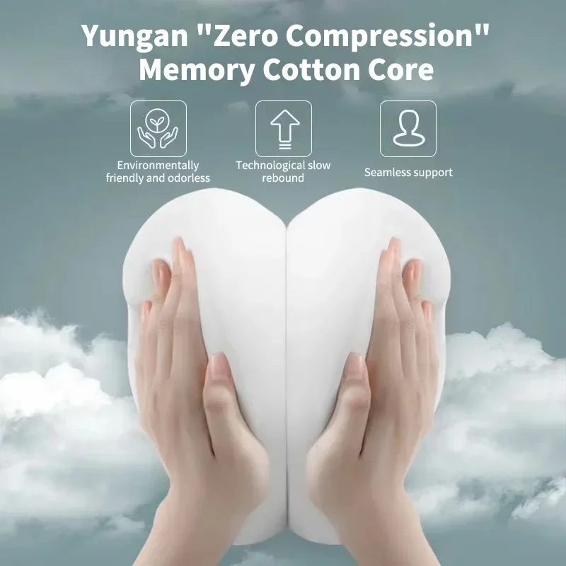 Memory Foam Lumbar Back Cushion Car Office Gaming Chairs Postpartum Waist Support Multi Functional Pain Relief Pillow