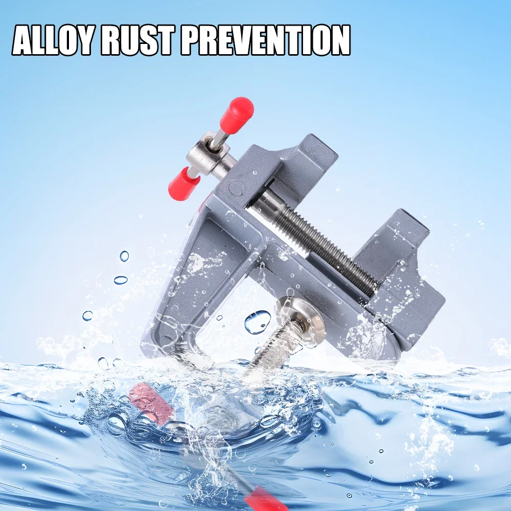 Mini Bench Vise Table Clamp Screw DIY Craft Mold Fixed Repair Tool Portable Plier Jewelry Make Electronics Small Hobby Workbench 4