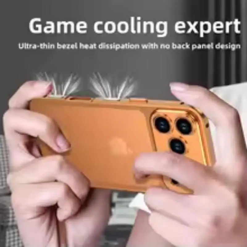 Sleek Metal Aluminum Alloy Phone Case with Semi-Transparent Protective Cover