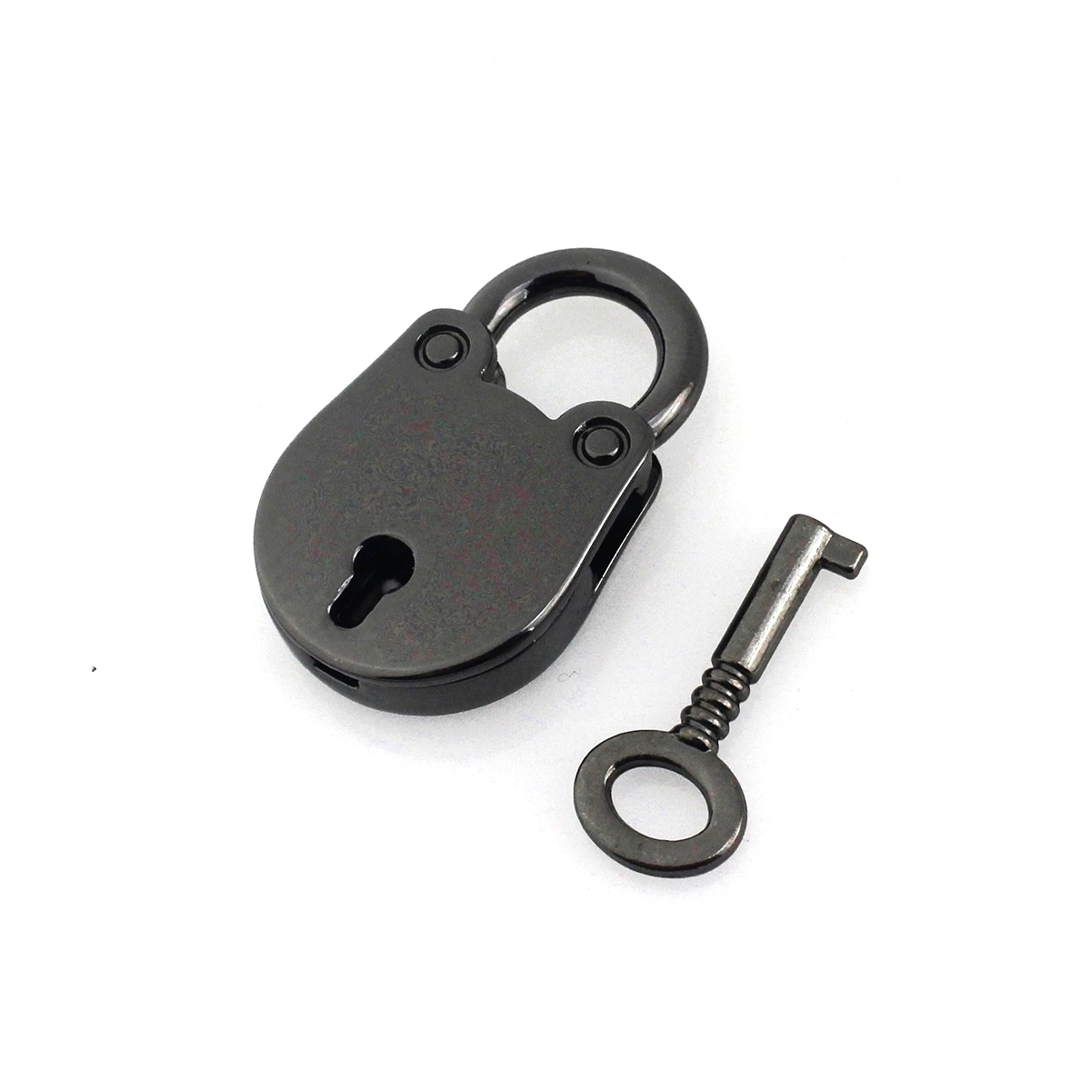 1Pcs Cat Shape Metal Mini Padlock Small Luggage Box Key Lock with