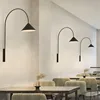 Ozz Wall Lamp Minimalist Long Rod Fishing wall Lamp Creative Background dining lamp Dining Room Living Room Restaurant Arc Light 1