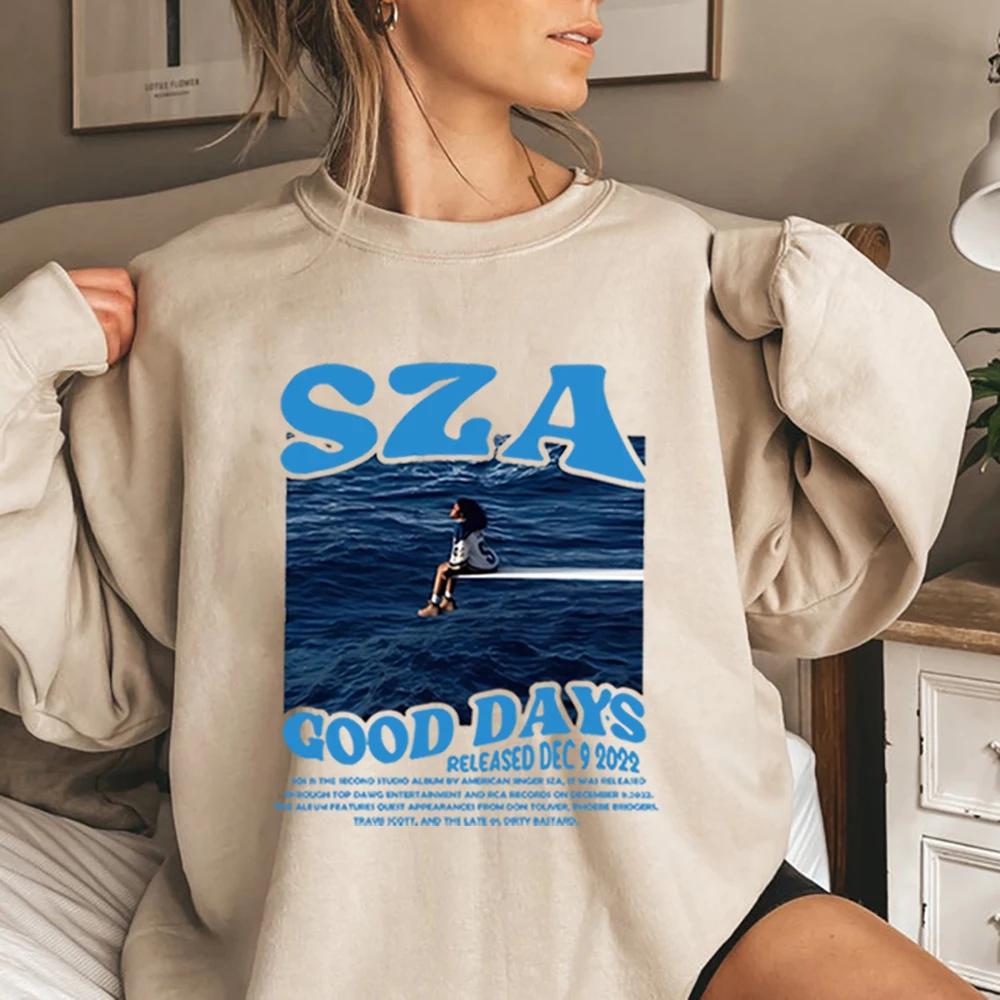 

90s Retro Shirt Harajuku SZA Sweatshirt Good Days Shirt SOS Tour 2023 Merch Fans Gift Uniex Trendy Casual Crewneck Sweatshirt