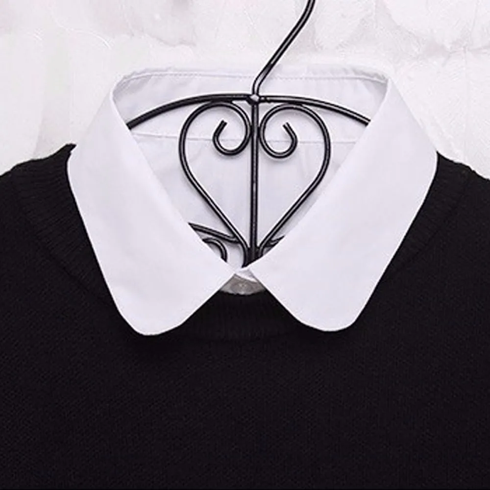 Cotton Fake Collar Blouse Sweater OL Detachable Shirt Collar False Lapel Women Top Collars Clothes Decoration fake collar detachable collar shawl