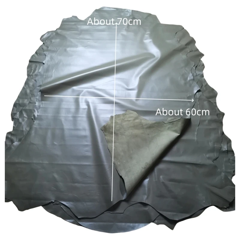 초박형 카키 양가죽, 1 층 가죽, 진짜 가죽 원단, 수제 DIY 의류, 다운 수리, 전체 양가죽, 0.3mm
