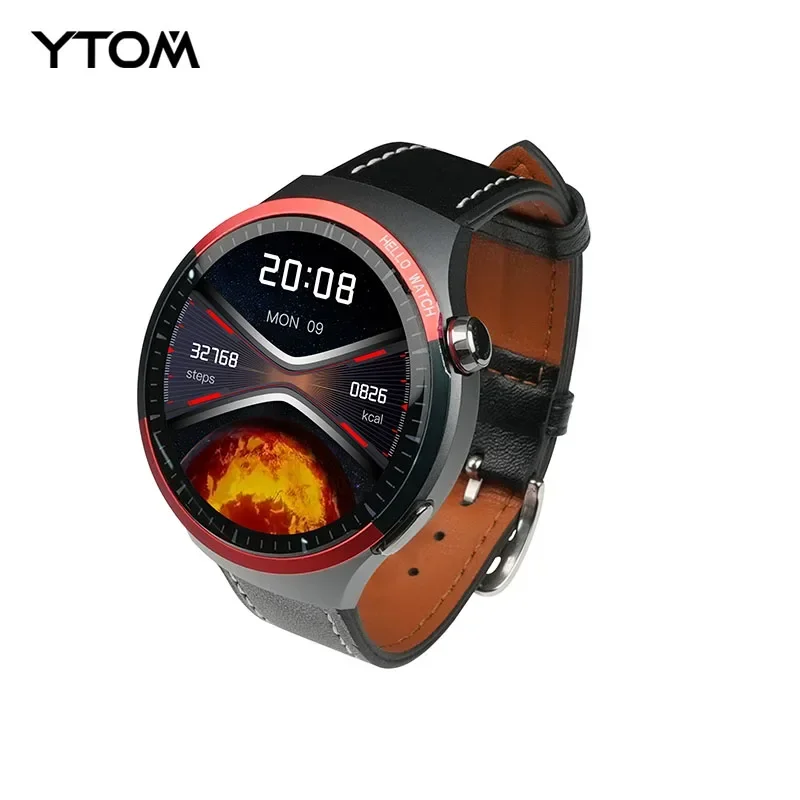 YTOM Hello Watch 남녀공용 라운드 HT13 Amoled 1GB Rom 스마트 워치, 1.5 인치 화면, AI 음성 어시스턴트, BT 통화, 스포츠 스마트워치