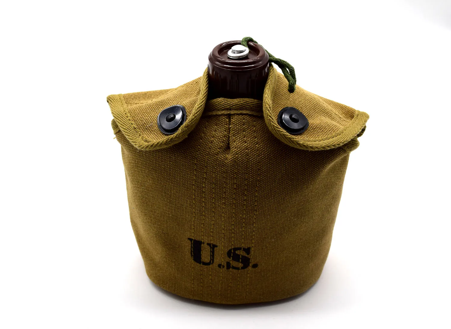 

Replica WW2 WWII US Army GI M1910 Aluminium Canteen And Cover 1.0L 　