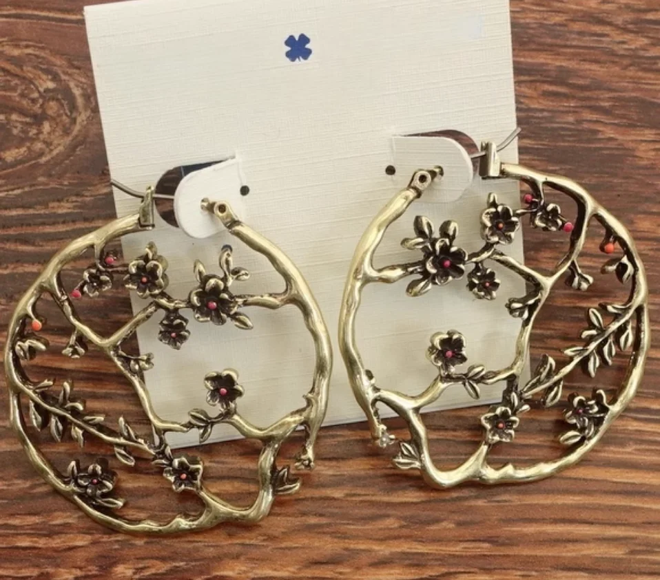 LameFlowerFemaleLiteraryStyleEthnicStyleEarRingJewelry-AliExpress36