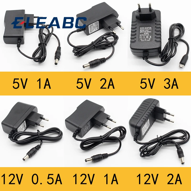 Alimentatore AC 16V 2A Con Spina 5.5x2.1mm E Punte Multiple (Generico)