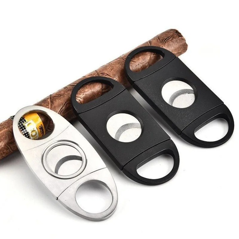 

Cigar Cutter Fashion Simple Scissors Smoking Set Cutter Portable Stainless Steel Scissors Manual Breakers Cigar Accessories