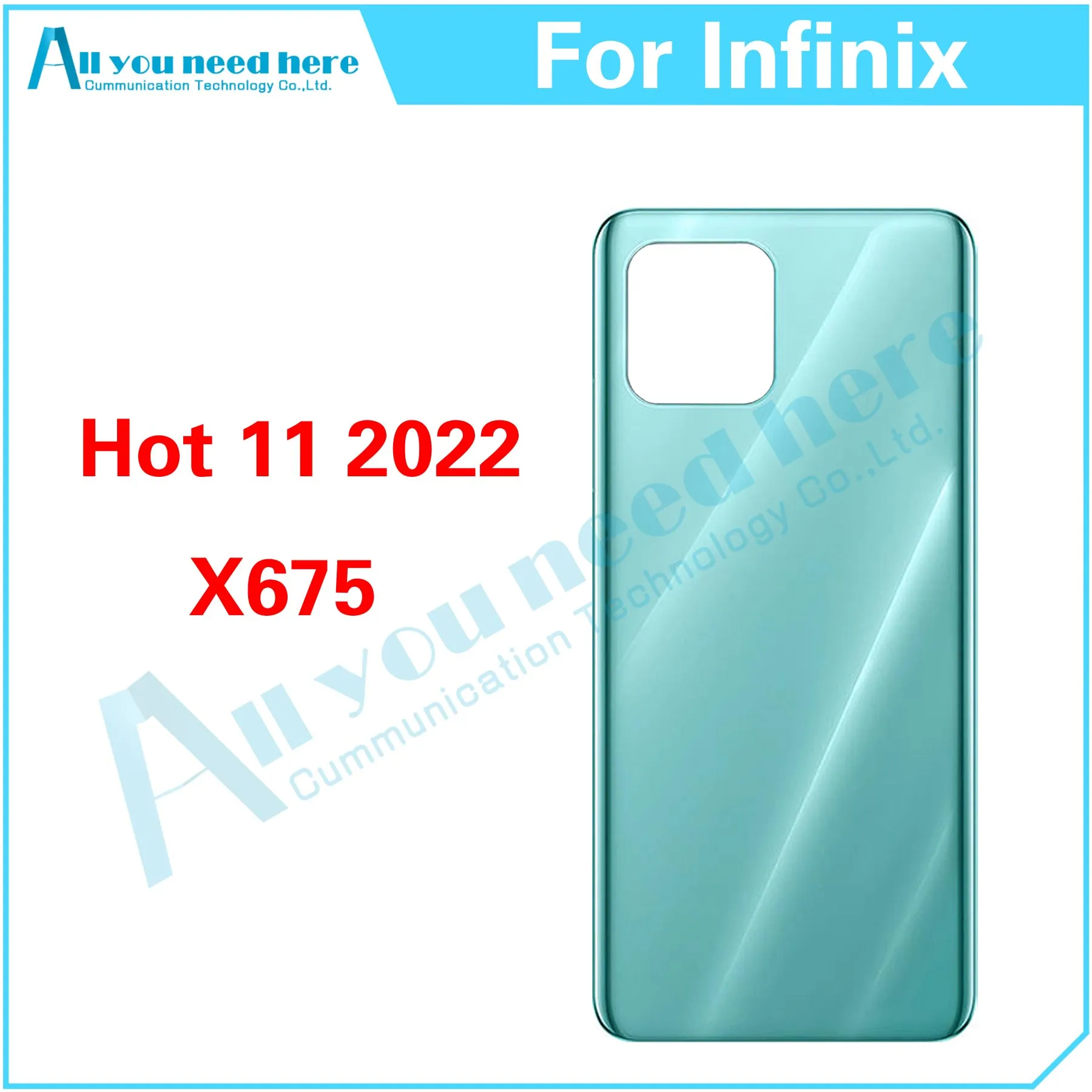 

Задняя крышка батарейного отсека, Задняя панель для Infinix Hot 11 2022 X675 Hot11, запчасти для ремонта, замена